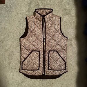 J. Crew Factory Herringbone Puffer Vest